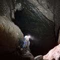 Escalade souterraine au gouffre Etchar